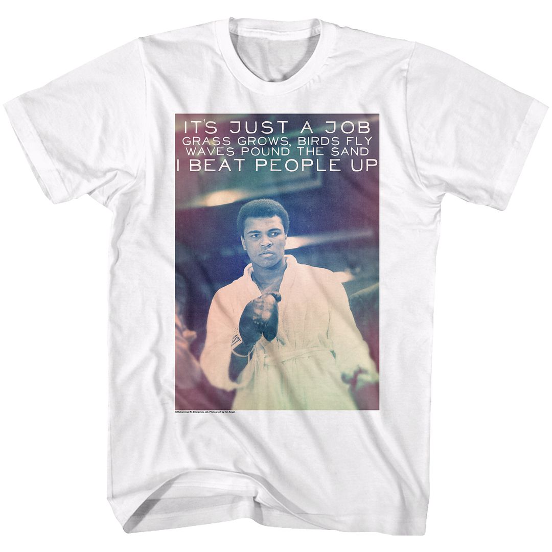 Muhammad Ali Neato Classic Graphic White T-Shirt
