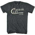 Muhammad Ali Cassius Clay Logo Iconic Graphic Black Heather T-Shirt