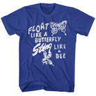 Muhammad Ali Float Like Butterfly Vintage-Inspired Graphic Royal T-Shirt