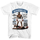Muhammad Ali Muhammadali Vintage-Inspired Graphic White T-Shirt