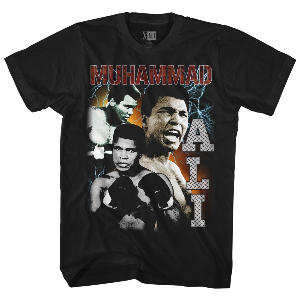 Muhammad Ali Bootleg Classic Graphic Black T-Shirt