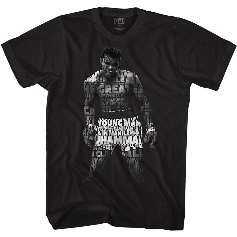 Muhammad Ali Quote Me Heritage Graphic Black T-Shirt