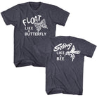 Muhammad Ali Float Sting Heritage Graphic Navy Heather T-Shirt