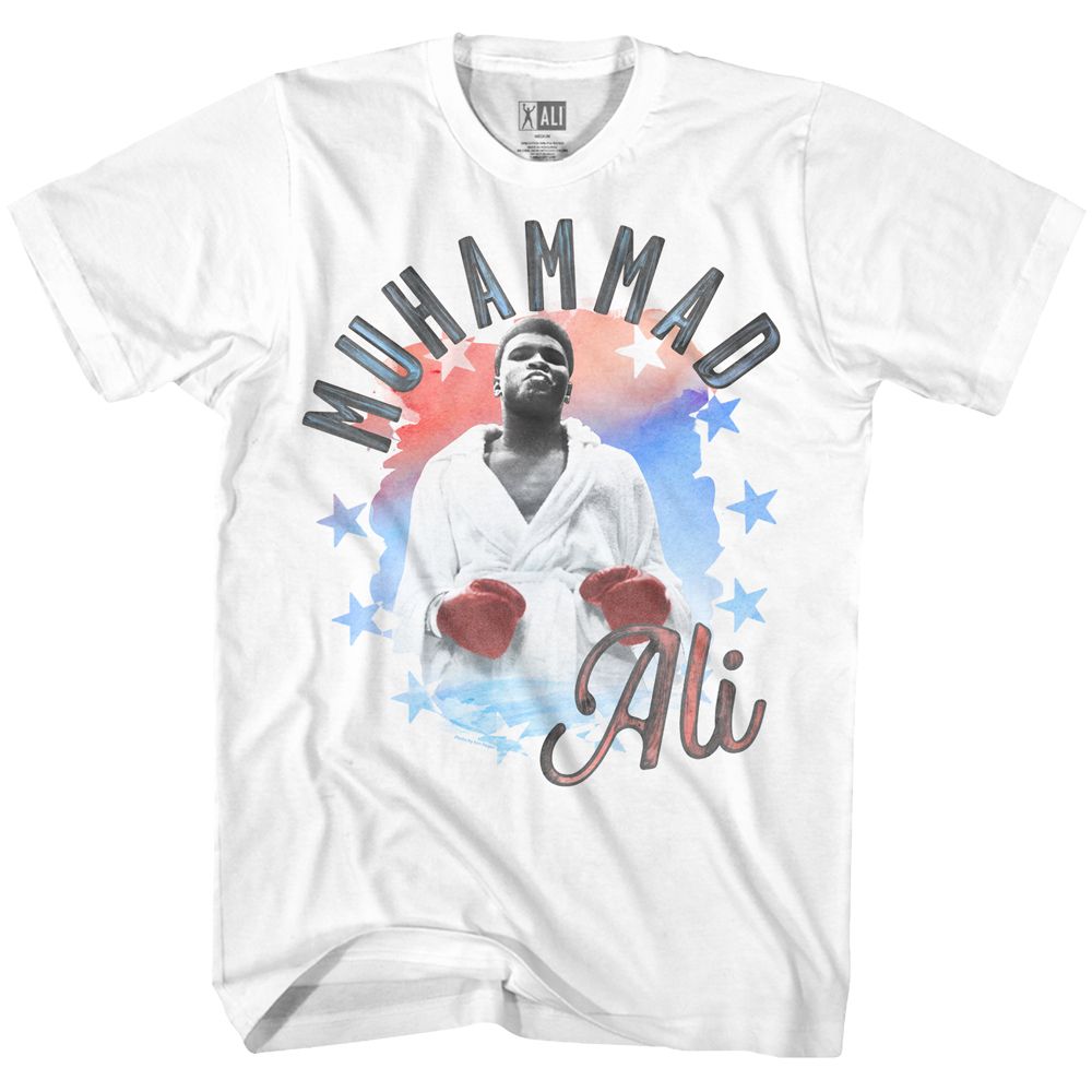 Muhammad Ali Alirwb Classic Graphic White T-Shirt