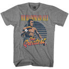 Muhammad Ali Greatest Gradients Iconic Graphic Graphite Heather T-Shirt