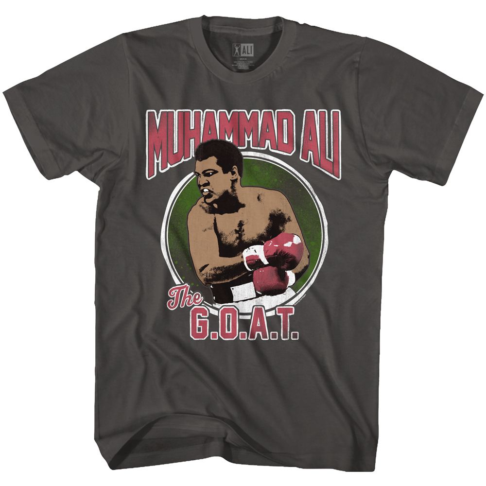 Muhammad Ali the Goat Timeless Graphic Smoke T-Shirt