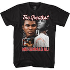 Muhammad Ali Script Collage Timeless Graphic Black T-Shirt