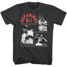 Muhammad Ali Quote Collage Signature Graphic Smoke T-Shirt