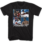 Muhammad Ali Four Squares Signature Graphic Black T-Shirt