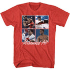 Muhammad Ali Four Squares Timeless Graphic Red Heather T-Shirt