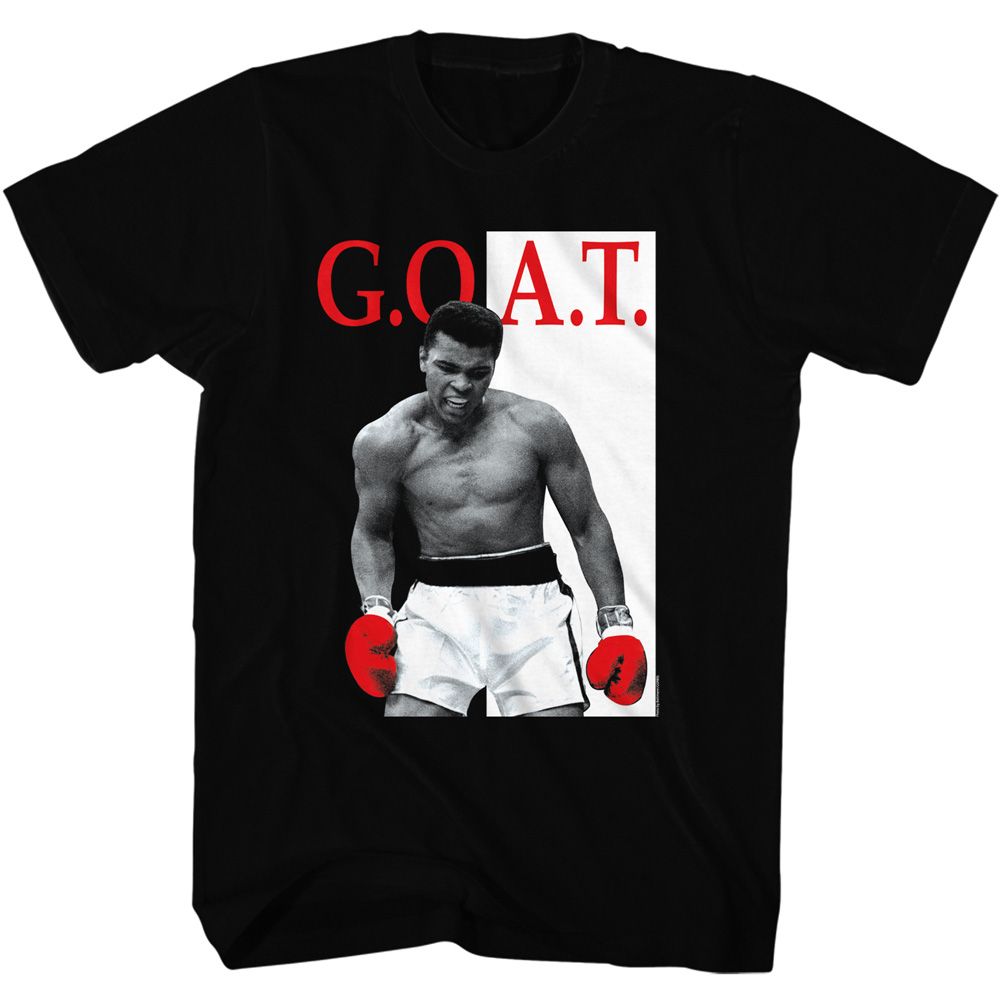 Muhammad Ali Goat Heritage Graphic Black T-Shirt