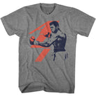 Muhammad Ali Name and Figure Timeless Graphic Graphite Heather T-Shirt