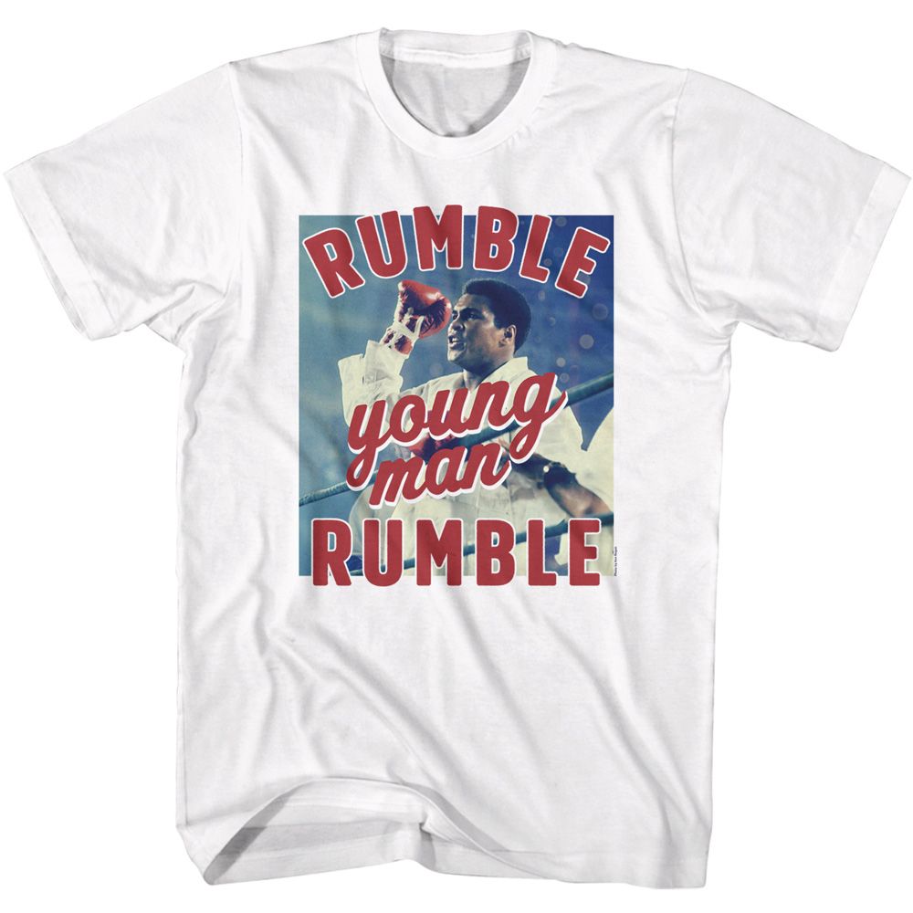 Muhammad Ali Rumble Young Man Heritage Graphic White T-Shirt