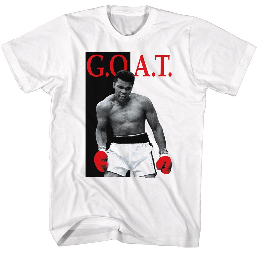 Muhammad Ali Goat Again Signature Graphic White T-Shirt