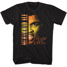 Muhammad Ali Warm Gradients Vintage-Inspired Graphic Black T-Shirt