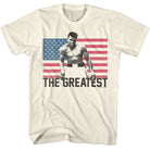 Muhammad Ali Flag the Greatest Heritage Graphic Natural T-Shirt