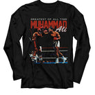 Muhammad Ali Fight Ring Classic Graphic Black T-Shirt