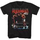 Muhammad Ali Fight Ring Vintage-Inspired Graphic Black T-Shirt