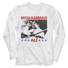 Muhammad Ali Raising Fist Timeless Graphic White T-Shirt