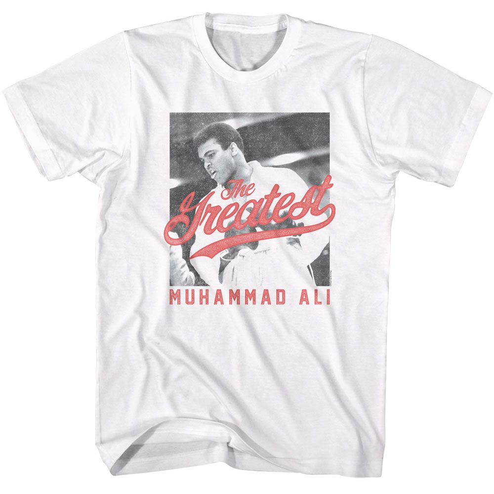 Muhammad Ali the Greatest Bw Signature Graphic White T-Shirt