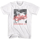 Muhammad Ali the Greatest Bw Signature Graphic White T-Shirt