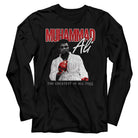 Muhammad Ali Red Glove Stare Iconic Graphic Black T-Shirt