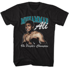 Muhammad Ali the Peoples Champ Classic Graphic Black T-Shirt