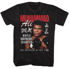 Muhammad Ali Heavyweight Champion Vintage-Inspired Graphic Black T-Shirt