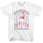 Muhammad Ali Kinshasa Zaire 1974 Signature Graphic White T-Shirt