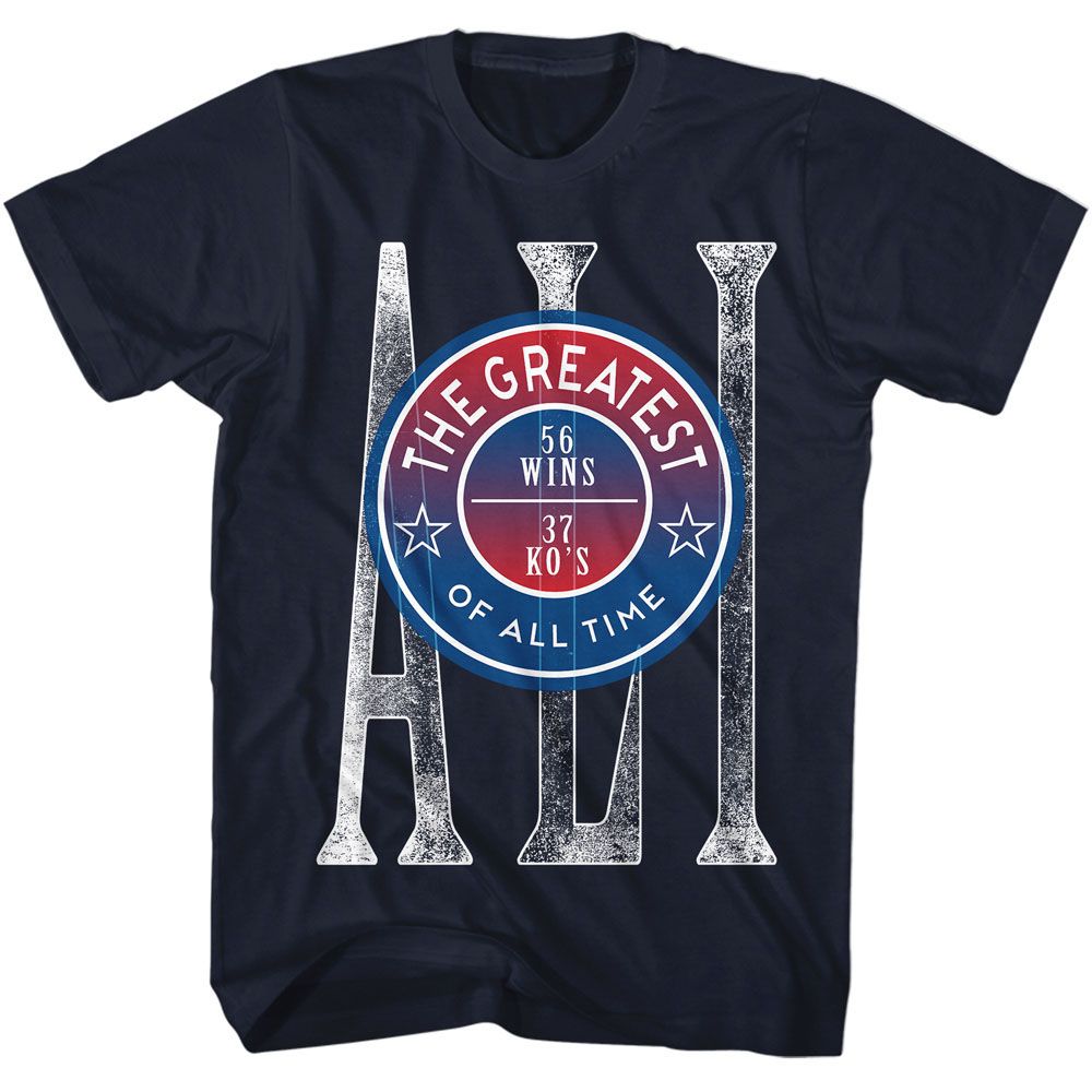 Muhammad Ali Talli Goat Vintage-Inspired Graphic Navy T-Shirt