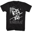 Muhammad Ali 75 Manila Iconic Graphic Black T-Shirt