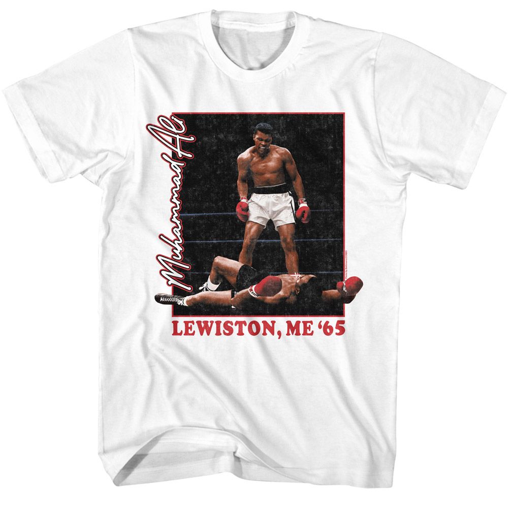 Muhammad Ali Lewiston Classic Graphic White T-Shirt