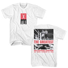 Muhammad Ali Goat 2-Sided Print White T-Shirt