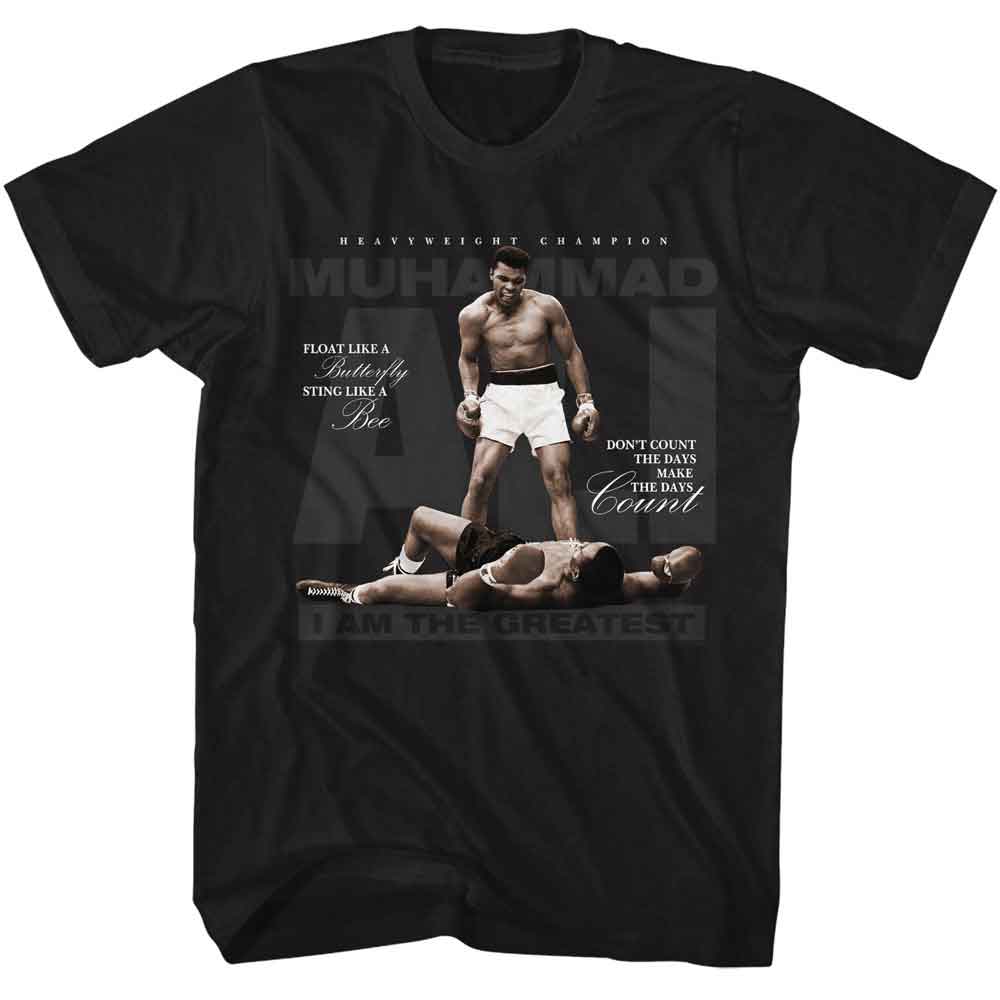 Muhammad Ali Iatg Classic Graphic Black T-Shirt