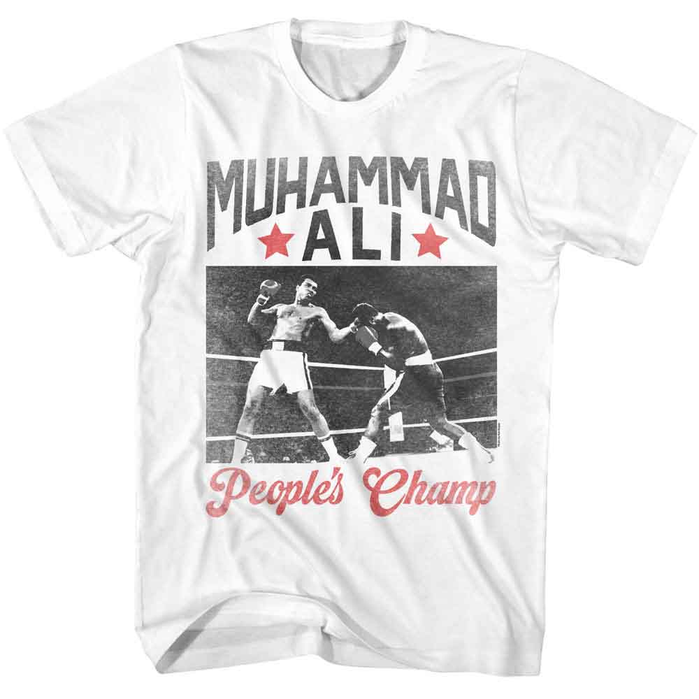 Muhammad Ali Heavyweight Peoples Champ Timeless Graphic White T-Shirt