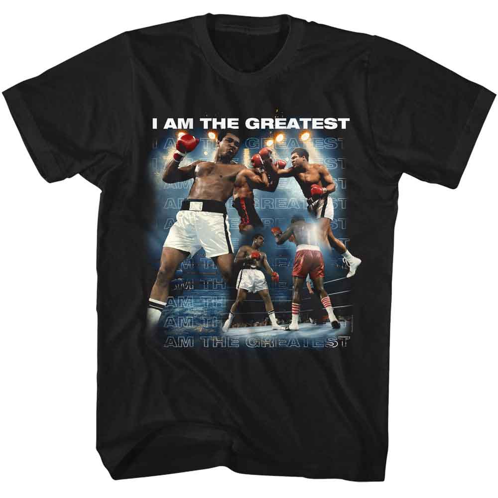 Muhammad Ali Iatg Collage Signature Graphic Black T-Shirt