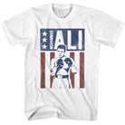 Muhammad Ali Flag White T-Shirt