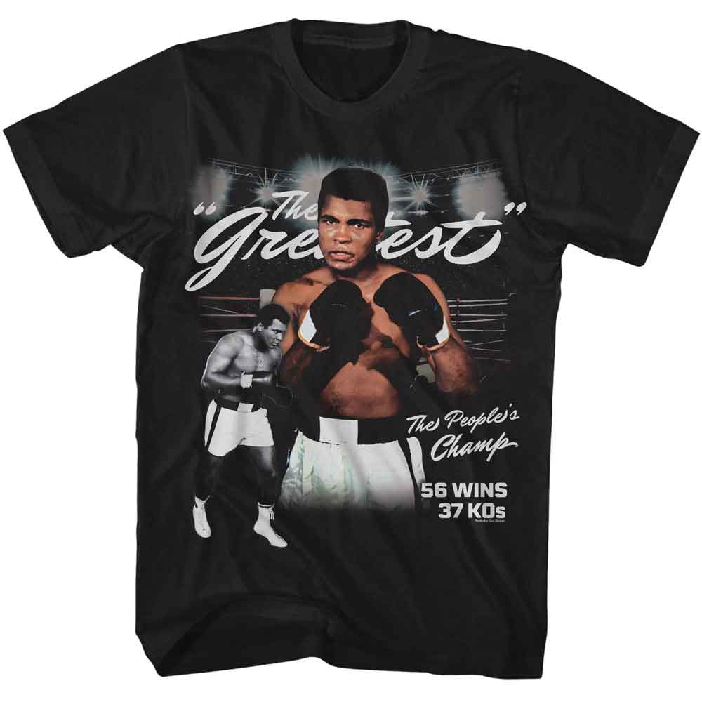 Muhammad Ali the Greatest Classic Graphic Black T-Shirt