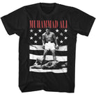 Muhammad Ali Flag Signature Graphic Black T-Shirt