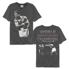 Muhammad Ali World Champ Shadows Front & Back Print Classic Graphic Pepper Premium Comfort Colors T-Shirt