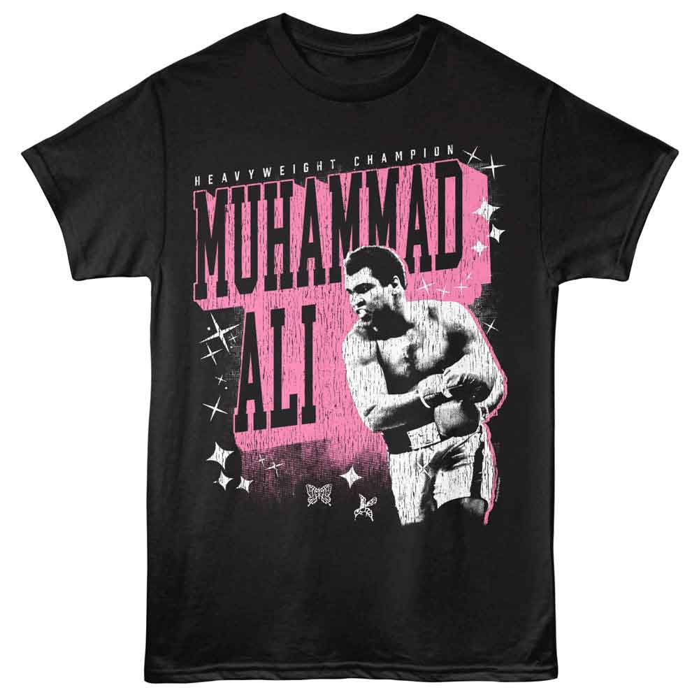 Muhammad Ali Heavyweight Vintage-Inspired Graphic Black T-Shirt