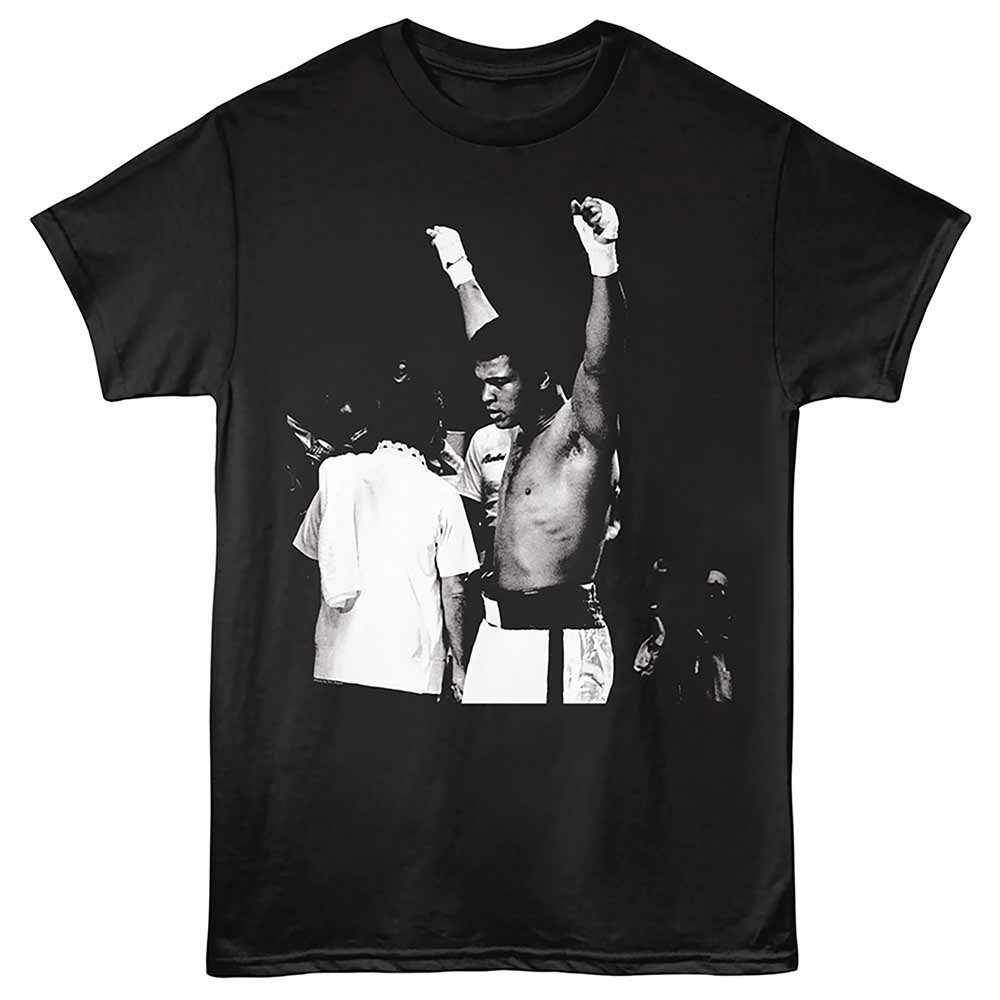 Muhammad Ali Fist Raise Black T-Shirt
