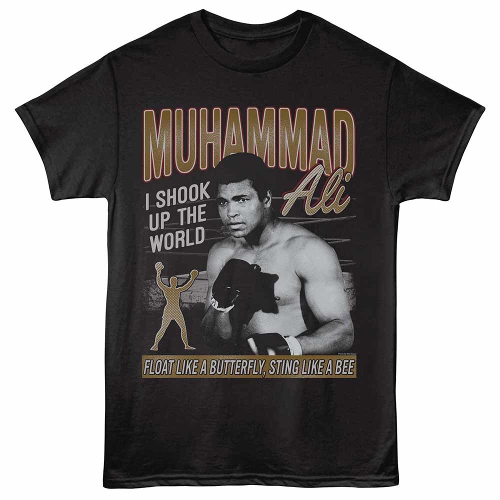 Muhammad Ali Shook Up the World Black T-Shirt