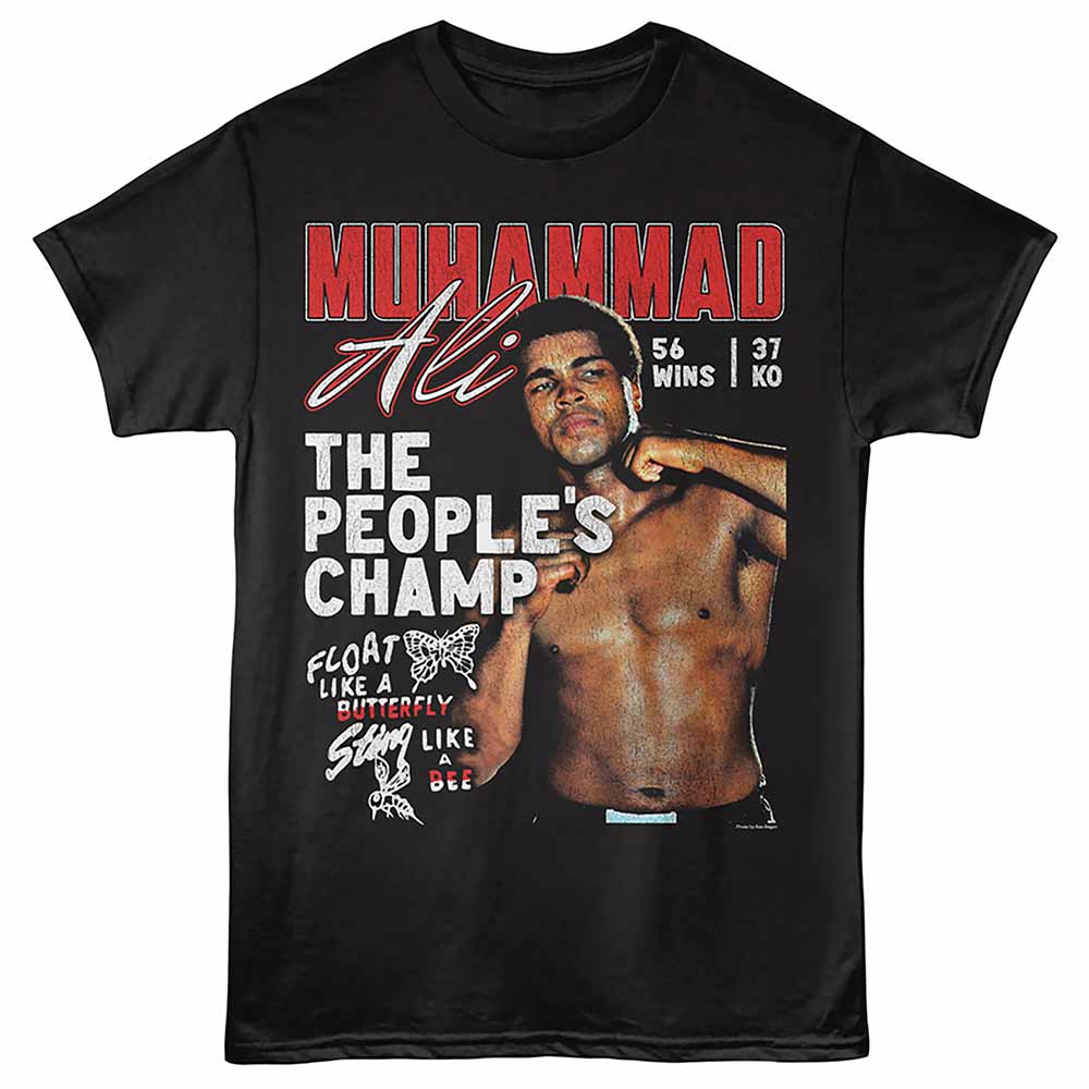 Muhammad Ali Peoples Champ Black T-Shirt
