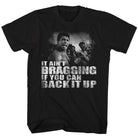 Muhammad Ali Distressed Back it Up Black T-Shirt