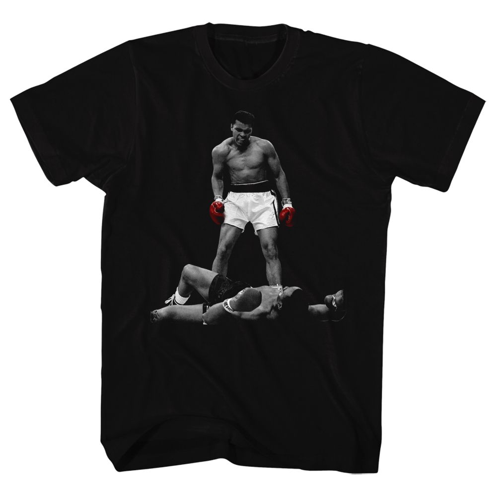 Muhammad Ali Rd Gloves Black T-Shirt