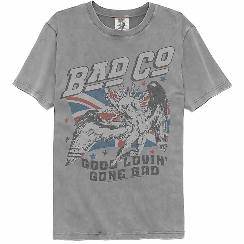Bad Company Good Lovin Flag Gray Premium Comfort Colors T-Shirt