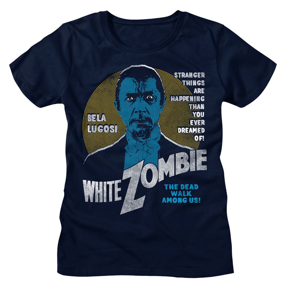 Bela Lugosi Bela Lugosi White Zombie Navy Women's T-Shirt