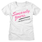Breakfast Club Breakfast Club Sincerely Yours White Women's T-Shirt