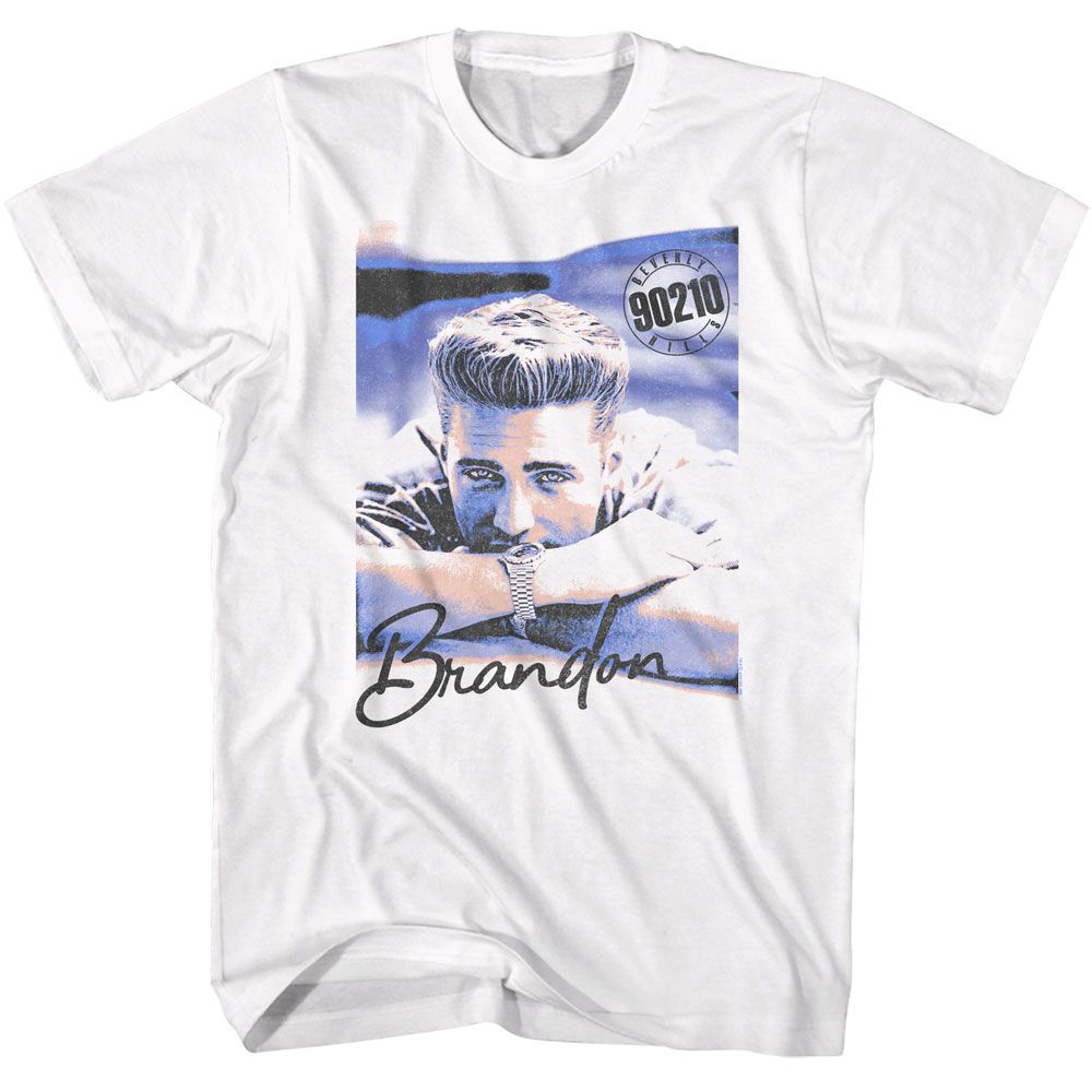 Beverly Hills 90210 Brandon Graphic White T-Shirt